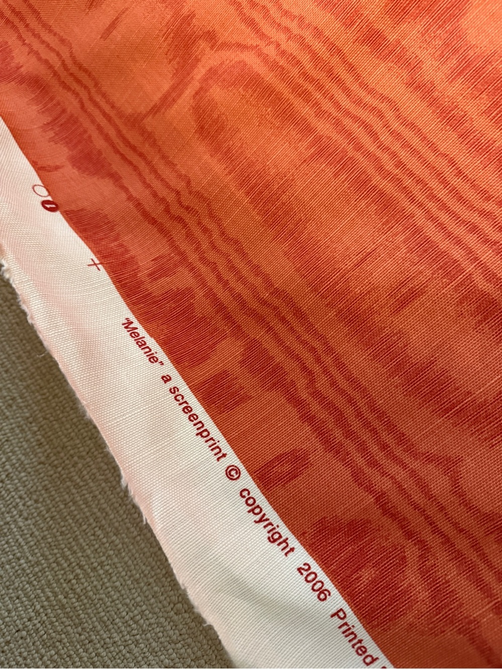 Quadrille Melanie fabric 4.5 yards